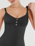Well-in Vogue Seamless Bust Support Waist and Abdomen Shaping Butt Lifting Jumpsuit